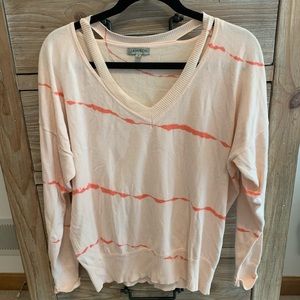 Light Pink Sweater with Cutouts Jamison Brand